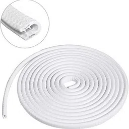 ride2joy White Car Door Edge Guards U Shape Edge Trim Rubber Seal Protector Guard Strip Car Beading Roll For Door, Bumper, Hood-picture-12