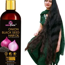 growkesh Onion Oil - Black Seed Onion Hair Oil - WITH COMB APPLICATOR Hair Oil-picture-20