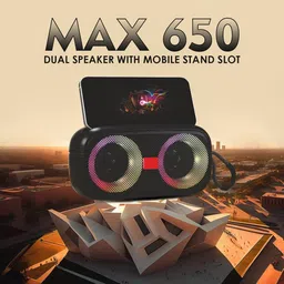 WOOS Bluetooth 5.2 Speaker 10W Output Dual 5W Drivers TWS FM Radio RGB Party Lights 10 W Bluetooth Speaker image 5