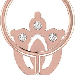 avsar Mamata 14kt Cubic Zirconia Rose Gold Nose Wire image 5