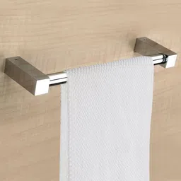 Stainless Steel Towel Hanger for Bathroom/Towel Rod/Bar/Stand/Bathroom Accessories(18 Inch) Chrome Finish Towel Holder-image-64