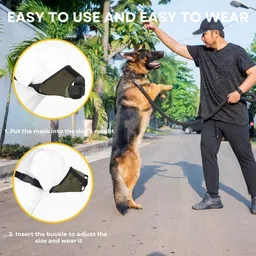 dreamauro Dog/Puppy Camouflage Mouth Mask/Muzzle, Soft Cotton, Training, Adjustable Medium Other Dog Muzzle image 4