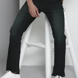 the indian garage co. Men Boot-Leg Mid Rise Blue Jeans-picture-26