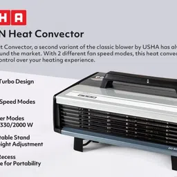 usha 423 N Heat Convector Fan Room Heater image 3