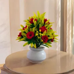 ccs Beautiful Artificial Flower for Home Decor Items Flower Multicolor Wild Flower Artificial Flower with Pot image 2