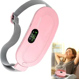 Zovilstore Period Cramp Relief Massager & Heating Pad for Period Cramps Portable Cordless Periods Cramps Relief Machine Fast Heating Period Pain Relief Device for Women Massager-image-1