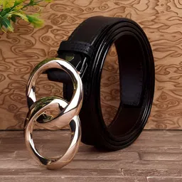 darkleatheris Women Casual Black Synthetic Belt image 2