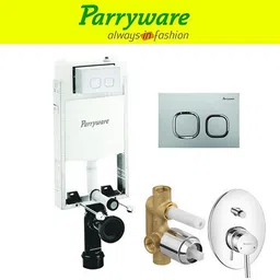 parryware Half Frame Concealed Cistern, with divater body upper part set of 1 pic 328 Dual Flush Tank-picture-24