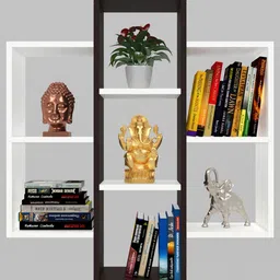 mahaakaay 7 Layer Box Bookshelf for Books | Book Display Storage Rack Shelf | Engineered Wood Open Book Shelf-picture-17