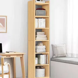 lukzer 6 layer Book Shelf (MR-005/Light Oak) Engineered Wood Open Book Shelf-picture-34