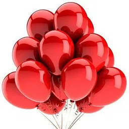 bzore Solid Premium 50 Pcs Metallic Red Ballons for Birthday, Anniversary & Party Decoration Balloon-picture-14