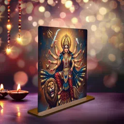 ar creative Mata Vaishno Devi God Idol, Table Decorative Item Decorative Showpiece - 14.224 cm image 3