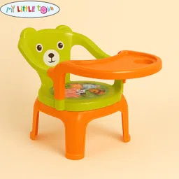 Kids Feeding Chair Greenish Yellow | Whistling Cushioned Chair | Baby chair-image-27