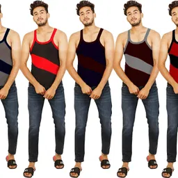 Pack of 5 vest Men Vest-image-6