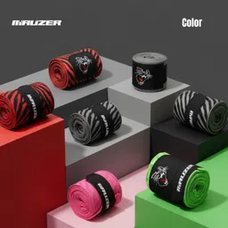 mauzer Mexican-Style Stretch Hand Wraps for Boxing & MMA – Bold Tiger Design, 3.5 metre Boxing Hand Wrap image 5