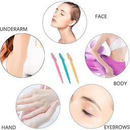 deagan Eyebrow Facial Hair Remover, Neck, Upper Lips as well as Unnecessary Hairs Elsewhere Shaping Trimmer Shaper Shaver Razor Tool. Stainless Steel Eyebrow / Eyebrow Trimmer(pack of 6), Men & Women image 5