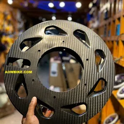 pa 17 Inch 2 Pcs Carbon Finish Pvc Wheel Cover Universal For All Bikes Bike Fairing Kit image 3