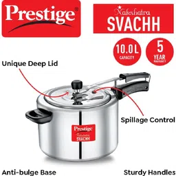 prestige Nakshatra Svachh 10 L Pressure Cooker image 2