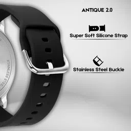 rustet Day & Date Analog Watch- For Boys Antique 2.0 Day & Date Softest Silicone Strap Analog image 5