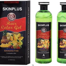 morbee Fruit Vinegar Black Gel Color Professions Hair Colour, 500mlx2 10a , BLACK-picture-11