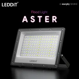 leddit Aluminium 50W Waterproof Outdoor LED Floodlight with Droplet Lens Diffuser | Halogen for Garage, Parking (Cool White) - Pack of 2 | Short Circuit & Surge Protection with IP66 Rating Flood Light Outdoor Lamp image 2