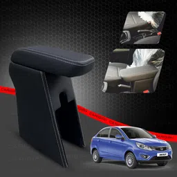 carigiri Premium Armrest For Tata Zest with Moulded Foam(Nappa,Double White Stitching) Car Armrest-picture-18