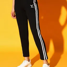 clothina Women Solid Black Track Pants-picture-34