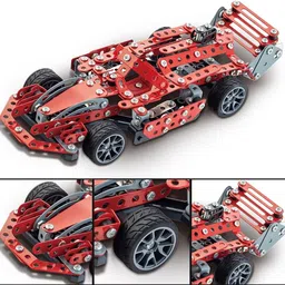 magicwand DIY Assembling Metal Formula Car Building Blocks Kit 287 Pcs image 2