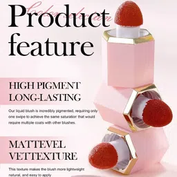 daryue 3 in 1 Lip and Cheek Mousse Tint/Blush image 3