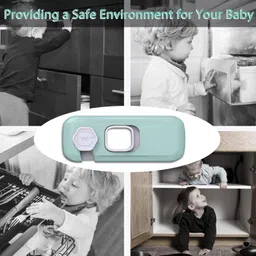 dvimart Child Refrigerator and Cabinet Lock with No-Drill Installation for Safety-2 PSC image 4