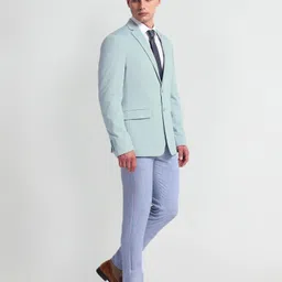 arrow Men Geometric Print Single Breasted Formal Blazer image 3