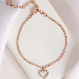 JOKER & WITCH Women Rose Gold-Plated Charm Bracelet-picture-17