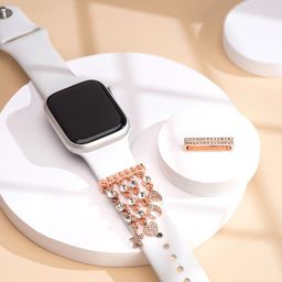 Yellow Chimes Set Of 2 Rose Gold Plated Stones Studded Watch Charms-picture-15