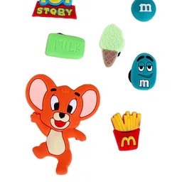 CASSIEY Burgundy Set Of 10 Tom & Jerry Clogs Shoes Plastic Jibbitz image 5