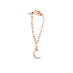 JOKER & WITCH Rose Gold & White Rhinestone Studded Watch Charm image 3