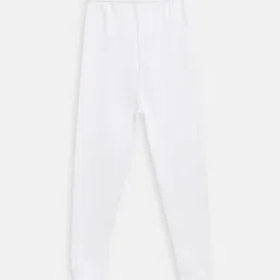 Kanvin Boys Pack Of 2 Grey & White Solid Thermal Bottoms image 3