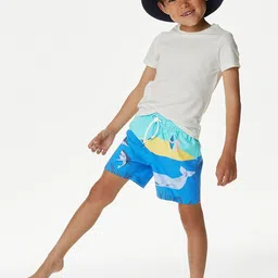 Marks & Spencer Boys Printed Swim Bottoms image 3