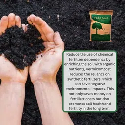 vedic amrit Organic Vermicompost Soil Manure Fertilizer, Manure, Potting Mixture, Soil, Husk image 3