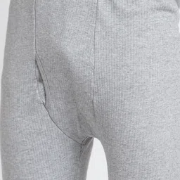 Kalt Men Light Grey Solid Thermal Bottoms image 3