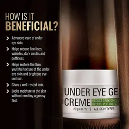 WOMMUNE Under Eye Gel Cream For Puffy Eyes - 20g image 4