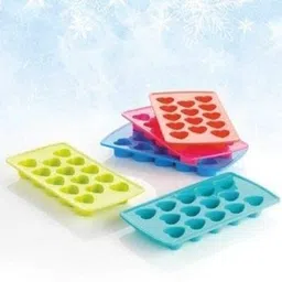 deodap Multicolor Plastic Ice Cube Tray image 5