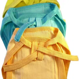 kidska Reusable U Shape Padded Cotton Hosiery Nappies/Hosiery Cotton Cloth Diapers- Pack of 6 image 2