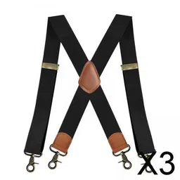 club bollywood The Style Sutra 3xSuspenders for Men Heavy Duty Suspenders Adjustable Casual 3.5cm Wide Braces Black|Clothing Shoes & Accessories | Mens Accessories | Suspenders Braces image 2