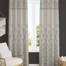 kraftiq homes 274 cm (9 ft) Jacquard Room Darkening Long Door Curtain (Pack Of 2)-picture-21
