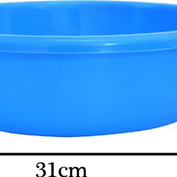 kuber industries Plastic Unbreakable Plastic Multiuses Basket ,6 Ltr-Pack of 2 (Green & Blue) Storage Basket image 5