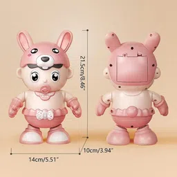 the red baby Dancing Robot Doll with 3D Light Sound Left Right Up Down Movement image 4