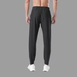 zenfit Men Solid Black Track Pants image 3