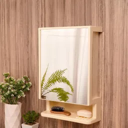 zahab bathroom cabinet with mirror Plastic Wall Shelf image 5