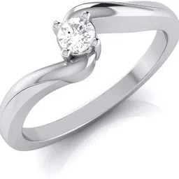 FEATHERMARK Single Sensation BIS Hallmarked 14kt Diamond White Gold ring-picture-16