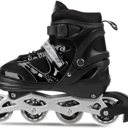 galaxy hi tech Size Adjustable PU Wheels Aluminum-Alloy Skates with LED Flash Light, In-line Skates - Size 6 to 14 year UK image 4
